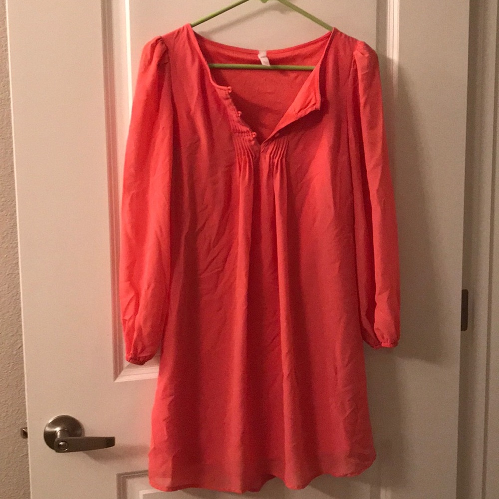 Peach lightweight dress
